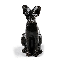 Syenite Натуральный сиенит в форме египетской кошки, украшения для дома, украшение рабочего стола для дома, автомобиля, офиса, 80x30 мм