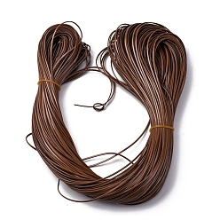 Кокосово-Коричневый Шнур из искусственной кожи, плоский, для изготовления ювелирных изделий DIY, кокосового коричневый, 2x1 мм, около 109.36 ярдов (100 м) / пачка