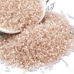 Льняное Полотно Имитация кошачьего глаза стеклянные бусины, окрашенные, цилиндр, белье, 1.6x1.3 мм, отверстие : 0.8 мм, Около 60000 шт / фунт