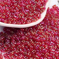 Камелия Бисер из стекла , прозрачные цвета, AB цвет, арахис, камелия, 2~2.5x4x2 мм, отверстие : 0.8~0.9 мм, Около 15000 шт / фунт