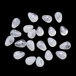 Белый Дым Непрозрачные акриловые бусины, слеза, серый, 13x9 мм, отверстие : 1.6 мм