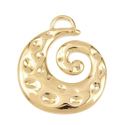 Другие 304 из нержавеющей стали большие кулоны, золотые, спираль, 58.5x50x3.5 мм, отверстие : 5.6x10 мм