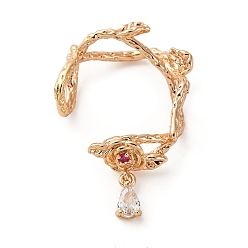 Золотой Находки из кубического циркония, без кадмия и без свинца, стойки покрытие, долговечный, золотые, 37x25x10.5 мм