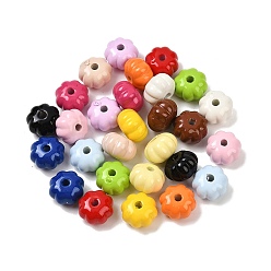 (52) Непрозрачная лаванда Краска для запекания непрозрачные акриловые бусины, тыква, разноцветные, 11.5x7.5 мм, отверстие : 2.5 мм