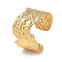 Настоящее золото 14K Ионное покрытие (IP) 304 браслеты-манжеты из нержавеющей стали для женщин, волна, реальный 14 k позолоченный, внутренний диаметр: 2-1/4 дюйм (5.7 см)