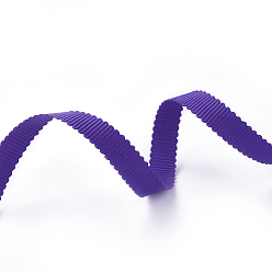 Индиго Полиэстер Grosgrain ленты, петершам лента, для изготовления ювелирных изделий, индиговые, 3/8 дюйм (10 мм), 50yards / рулон (45.72 м / рулон)