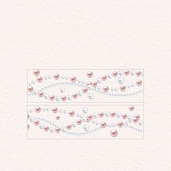 лаванда Скрапбукинг наклейки питомец декоративные наклейки, жемчуг ляньюань серия, лаванда, 2x17x0.1 мм