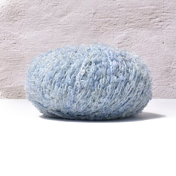 Светло-Синий Пряжа из шерсти и полиэстера, для ткачества, вязание крючком, голубой, 0.5 мм, 200м/моток