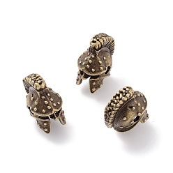 Antique Bronze Tibetan Style Alloy Beads, Roman Gladiator Helmet, Antique Bronze, 15x8.5x12mm, Hole: 2mm