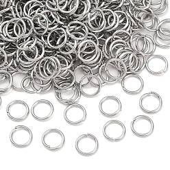 Нержавеющая Сталь Цвет Устойчивы к потускнению 304 открытые соединительные кольца из нержавеющей стали, цвет нержавеющей стали, 8x1 мм, 18 датчик, внутренний диаметр: 6 мм