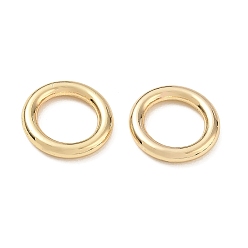 Light Gold Alloy Closed Jump Rings, Round Rings, Long-Lasting Plated, Rack Plating, Light Gold, 15x2.5mm, Inner Diameter: 9.5mm