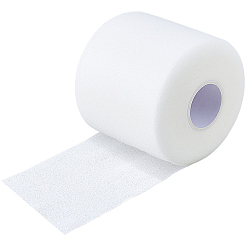 Белый 1 рулон губчатой амортизирующей пленки для теннисной ракетки, рукоятка ракетки, белые, 68~70x0.4 мм, 27 м / рулон
