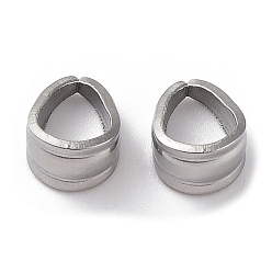 Stainless Steel Color Non-Tarnish 201 Stainless Steel Snap on Bails, Stainless Steel Color, 7.5x6x4.5mm