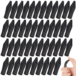 Black 80Pcs PVC Arrows Cover, for Children Toy, Black, 43x11x9.5mm, Inner Diameter: 8mm