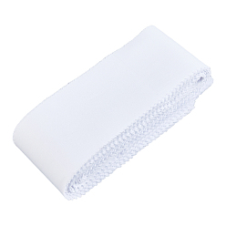 Белый 40шт. прямоугольная хлопчатобумажная стеганая ткань для пэчворка, для аксессуаров одежды, белые, 499x64x0.3 мм