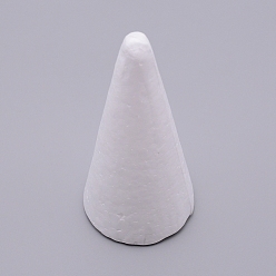 Белый Моделирующий пенополистирол, поделки украшения поделки, конус, белые, 55x107 мм