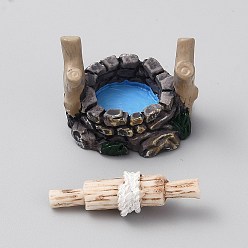 Building Мини-декорации из смолы, аксессуары для кукольного домика, для домашнего офиса настольный, хорошо, 34x30x27 мм