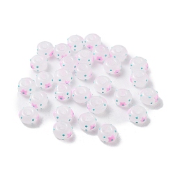 Небесно-голубой Стеклянные бусины ручной работы, рондель, звезда, голубой, 10x6 мм, отверстие : 3 мм