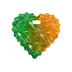 Сердце Силиконовые формы для кулона с тиснением в виде цветка своими руками, формы для литья смолы, для уф-смолы, изготовление ювелирных изделий из эпоксидной смолы, Сердце Pattern, 57x62x11 мм, отверстие : 4x9 мм, внутренний диаметр: 47x55 мм