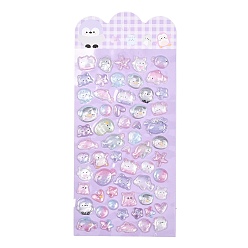 Other Animal ПВХ и наклейки с изображениями животных, мультфильм наклейки, с эпоксидной смолой, 7~22x8~19 мм