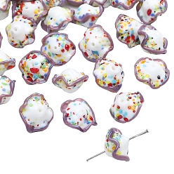 Розово-Коричневый Юбка ручной работы из бисера лэмпворк, браслет из бисера своими руками, ювелирные аксессуары, розово-коричневый, 17x12 мм