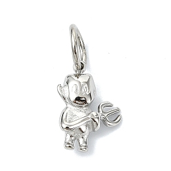 Human 304 подвески из нержавеющей стали, золотые, человеческое обаяние, 13.5x9.5x4 мм, отверстие : 5 мм