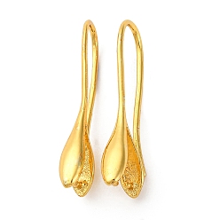 Золотой Латунная фурнитура для серег, без кадмия и без свинца, стойки покрытие, долговечный, золотые, 23x3.5x8.5 мм, штифты : 1 мм