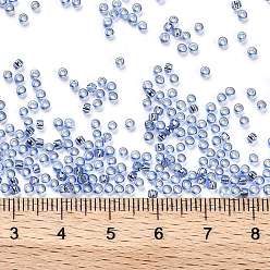(33) Silver Lined Light Sapphire TOHO Round Seed Beads, Japanese Seed Beads, (33) Silver Lined Light Sapphire, 11/0, 2.2mm, Hole: 0.8mm, about 1110pcs/bottle, 10g/bottle