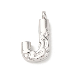 Letter J 304 подвески из нержавеющей стали, письмена, буква J, 21.5x12x4.5 мм, отверстие : 2.5 мм