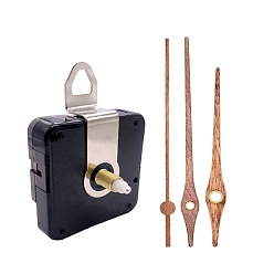 Перу Пластиковый часовой механизм с длинным валом, с алюминиевой стрелкой, Перу, 56x56x16 мм, указатель: 68~105мм, 3 шт / комплект