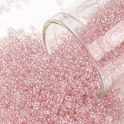 (289) Light French Rose Transparent Luster Круглые бусины toho, японский бисер, (289) светлая французская роза, прозрачный блеск, 15/0, 1.5 мм, отверстие : 0.7 мм, Около 135000 шт / фунт