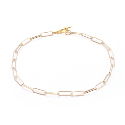 Золотой Ожерелья цепи, с железными цепями для скрепок и застежками из сплава, золотые, 15.98 дюйм (40.6 см)