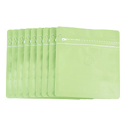 Citron Vert Sacs de rangement refermables en plastique PE avec valve, pour le chocolat, candy, biscuits, rectangle, lime, 14.5x13.5x0.1 cm, ouvert: 13.5x8x14.5 cm