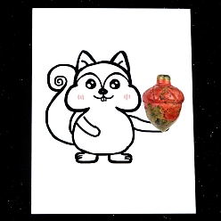 Унакит Украшения из натуральной сосновой шишки унакит, с бумажными карточками, фигурка для украшения дома, энергетический камень рейки для исцеления, 26x20 мм