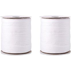 Blanc Cordons de papier pour la fabrication de bijoux bricolage, papier ficelle, blanc, 6mm, environ 99.51 yards (91m)/rouleau