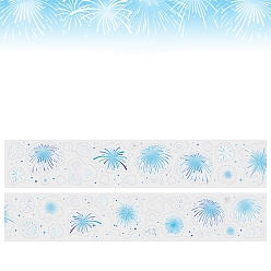 Темно-Голубой Клейкие ленты для животных, декоративные наклейки рулонная лента, для изготовления карт, скрапбукинга, дневник, планировщик, конверт и блокноты, глубокое синее небо, 35 мм, 2 м / рулон