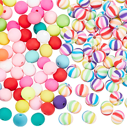 (52) Непрозрачная лаванда 2 сумки 1 стили бусины из полимерной глины ручной работы, круглые, разноцветные, 7x6 мм, отверстие : 1.5 мм, 100 шт / пакет, 1 сумка / стиль