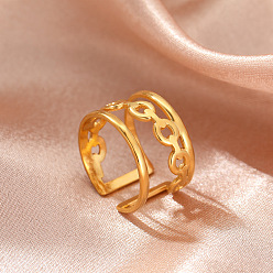 Другие 304 из нержавеющей стали манжеты кольца, золотые, внутренний диаметр: 15~20 мм