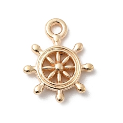 Light Gold Пластмассовые подвески ccb, руль, золотой свет, 17x13.5x3 мм, отверстие : 1.8 мм