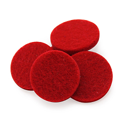 FireBrick Fibre Perfume Pads, Essential Oil Diffuser Locket Pads, Flat Round, FireBrick, 2.2cm