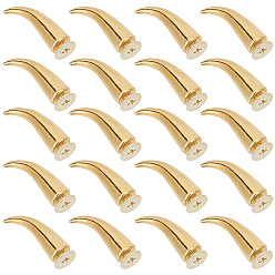 Oro 50Remaches decorativos de aleación para bolsas, con el tornillo, para monedero, , decoración de artesanía de cuero, dorado, 20x10x7 mm, agujero: 2.5 mm