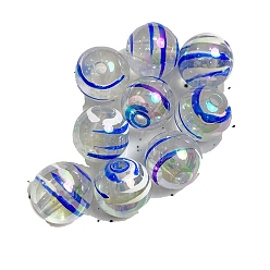 Королевский синий 50Прозрачные светящиеся акриловые круглые бусины шт., светится в темноте, королевский синий, 16 мм