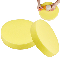 Желтый Круглая керамическая поролоновая подушка, Формовочный инструмент для керамики, Картина, остекление, желтые, 300x50 мм