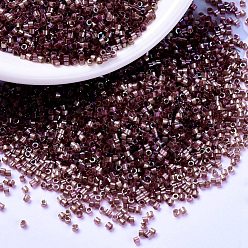 (DB1878) Окрашенная Розово-топазовый AB с Шелковым Внутри Бусины miyuki delica, цилиндр, японский бисер, 11/0, (дБ 1878) шелк внутри окрашенного розового топаза, 1.3x1.6 мм, отверстия: 0.8 мм, около 10000 шт / мешок, 50 г / мешок