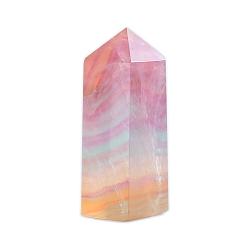 Флюорит Башня из натурального флюорита, украшение для дома, исцеляющие каменные палочки, Декоры для медитации и терапии Рейки чакры, квадратная призма, 50~70 мм