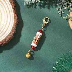 Верблюжий Стекло подвесные украшения, Дед Мороз, с железом, верблюжие, 64.5~65 мм