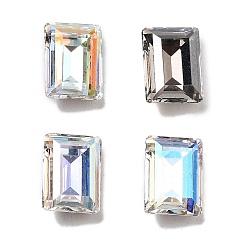 (52) Непрозрачная лаванда K 9 кабошоны из стеклянного страза, задние и задние, прямоугольные, разноцветные, 8x6x3 мм