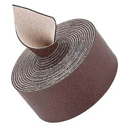 Кокосово-Коричневый Шнур из искусственной кожи, для одежды, плоский, кокосового коричневый, 25x1.2 мм, около 2.19 ярдов (2 м) / рулон