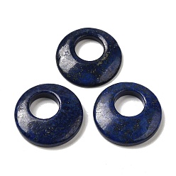 Lapis Lazuli Natural Lapis Lazuli, Dyed Pendants, Donut/Pi Disc Charms, 27.5~28x4.5~5.5mm