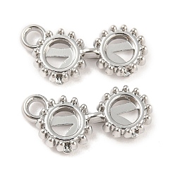 Платина Стойки подвески обшивки сплава, без кадмия, без никеля и без свинца, очки, платина, 21.5x13x3 мм, отверстие : 2.3 мм